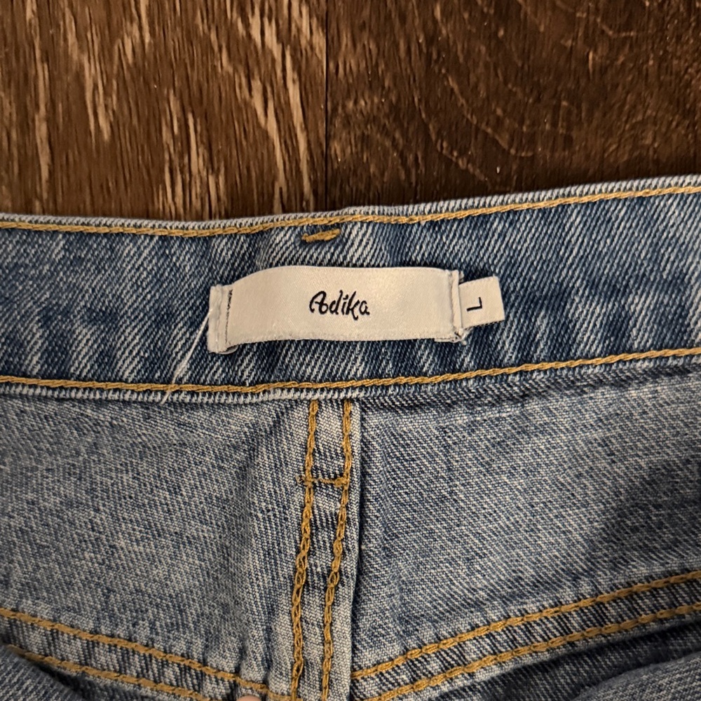 Adika Heart Print Straight Leg Jeans - Picture 2 of 3